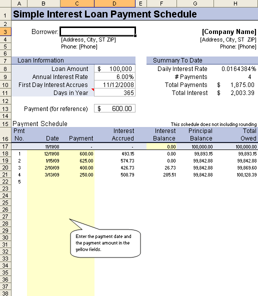 Download Compound Interest Loan Calculator Gantt Chart Excel Template