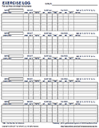Free Printable Exercise Log and Blank Exercise Log Template