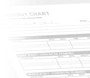 Free Workout Chart | Printable Weight Lifting Chart Template