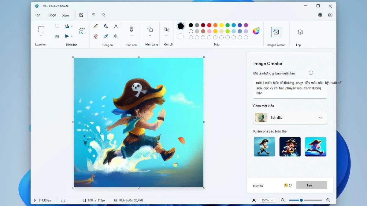 How to use Paint CoCreator on Copilot+ PC to paint extremely quickly