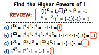 How Do You Find Higher Powers Of I? | Virtual Nerd