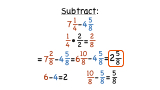 How Do You Subtract Mixed Fractions with Different Denominators by