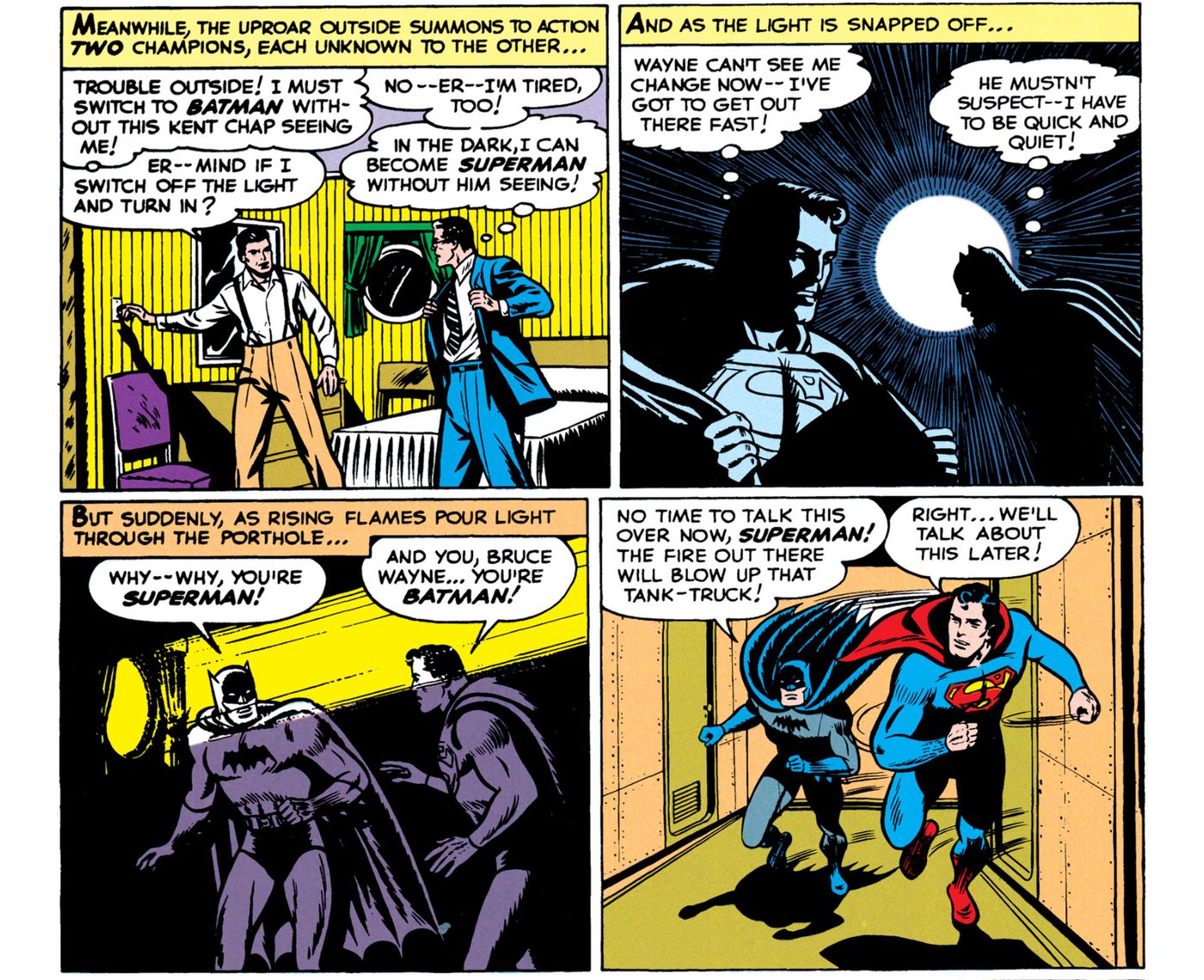 Batman And Superman S First Crossover Comic Saw Dc Heroes Share A Bed Polygon