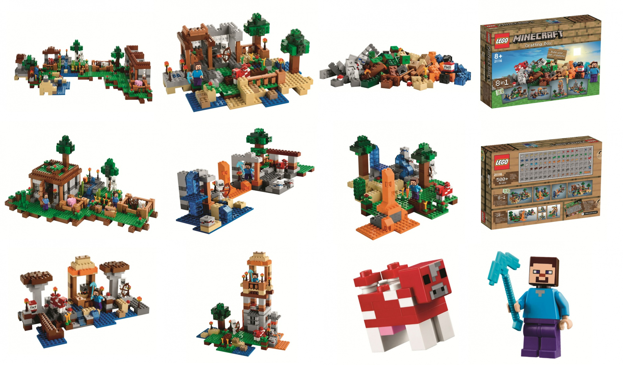 These new Lego Minecraft sets look decidedly more 'Lego' than ever