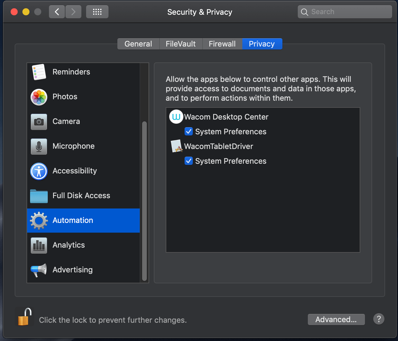 Setting up Mac OS security settings on 10.13 & 10.12
