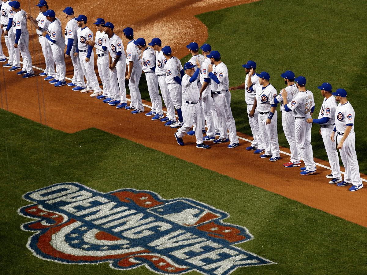 PHOTOS Cubs Raise Championship Banner At Wrigley WBEZ Chicago