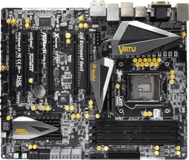 ASRock Intros Z68 Based Extreme7 Gen3 Motherboard, Features Gold Caps