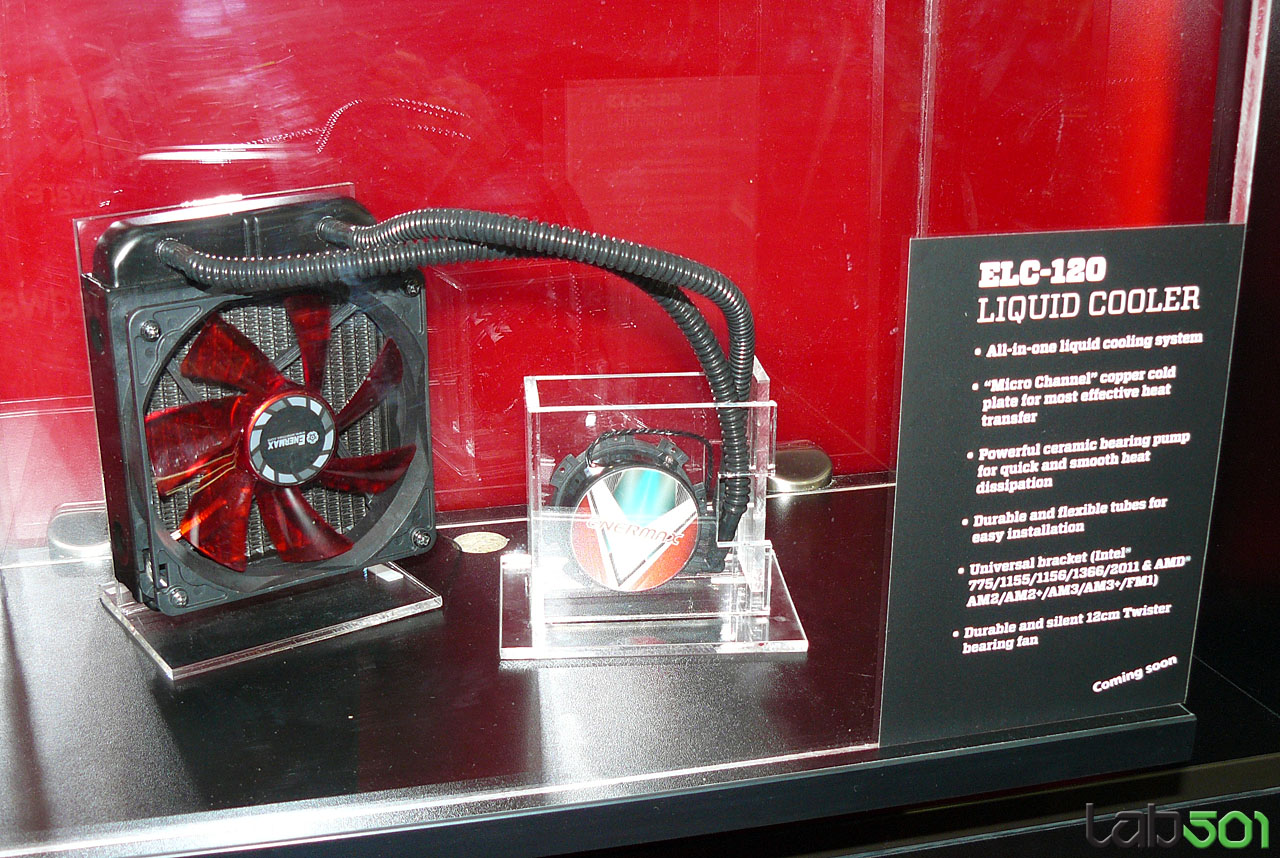 Enermax Displays Several Power Supply Units and a New Liquid Cooler at