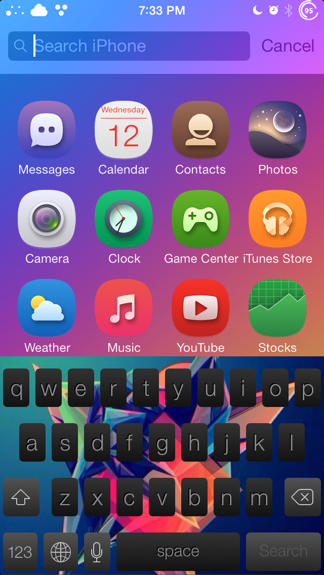 Color Keyboard iOS 7 JB Tweak for Custom Keyboard Themes