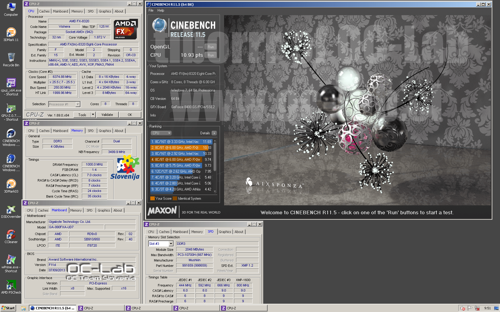 AMD Sempron 145 and FX-8320 Smash Overclocking HWBOT Rankings Once Again