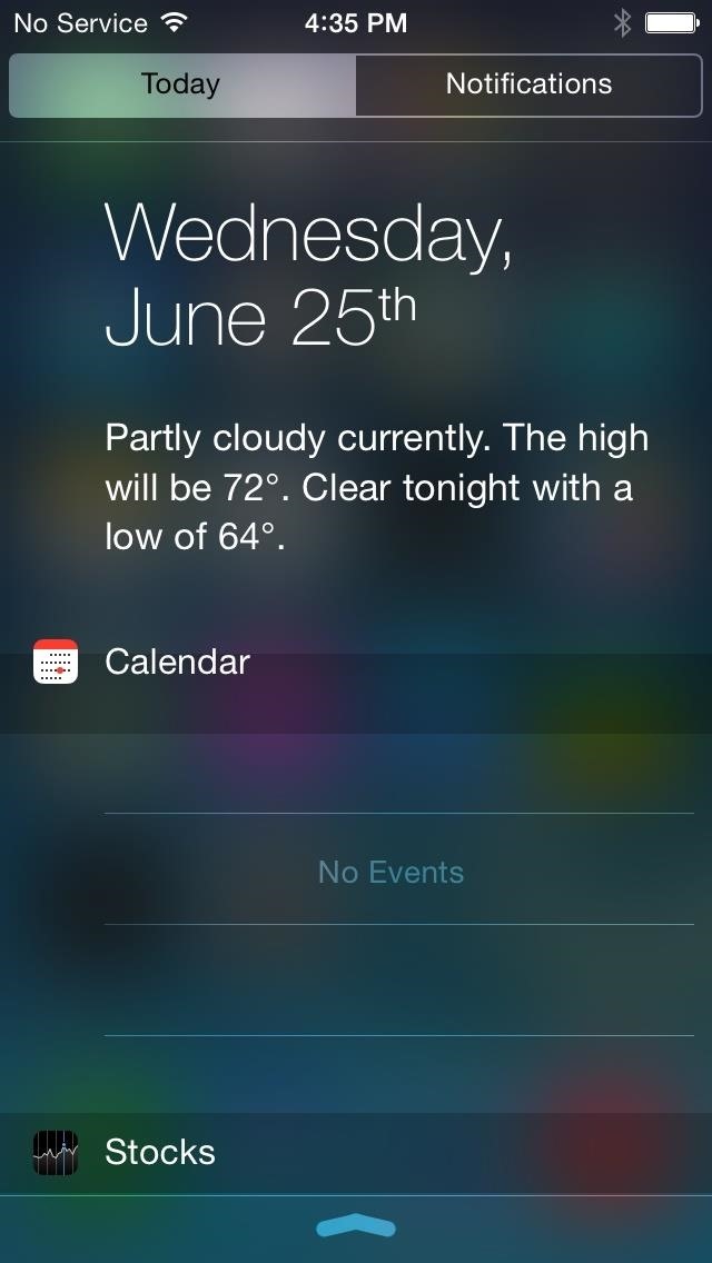 Get iOS 8 Notification Center for iOS 7 Powered iPhone and iPad How to