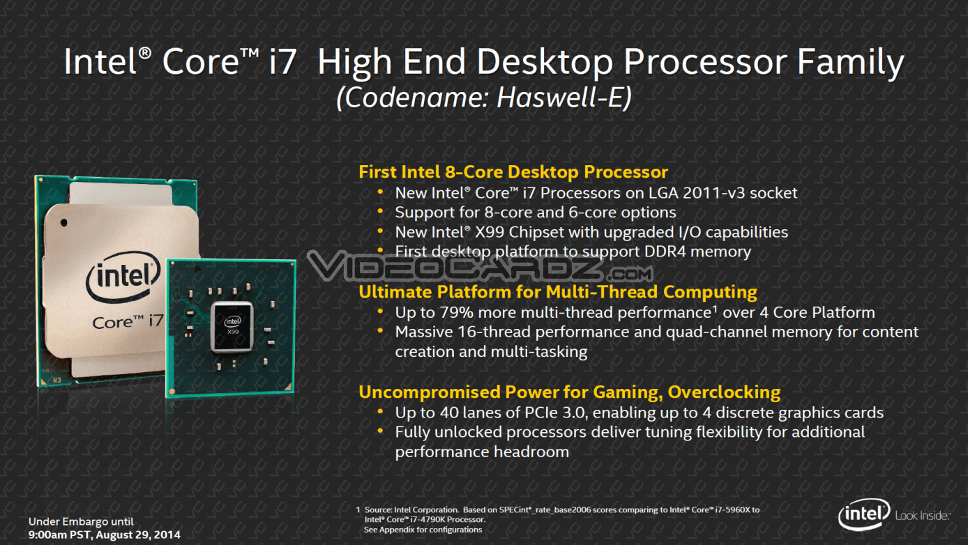 Intel HaswellE Core i75960X, Core i75930K, Core i7