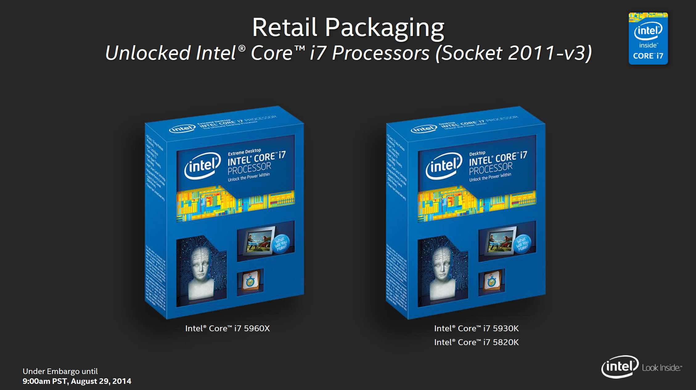 Intel HaswellE Including Flagship Core i75960X Extreme
