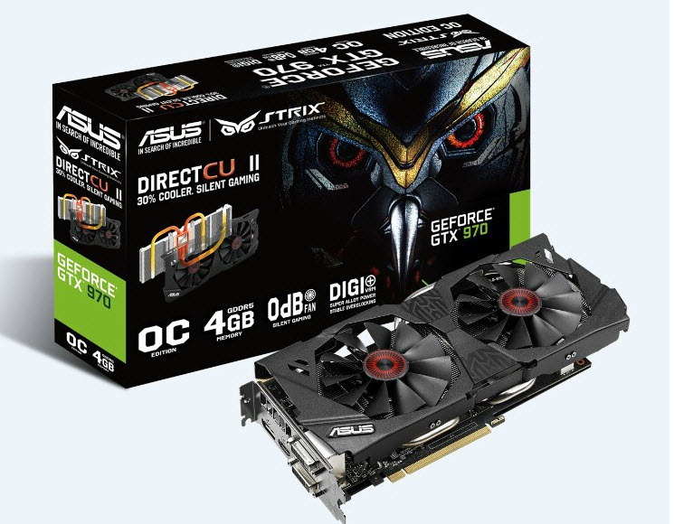 ASUS GeForce GTX 970 STRIX, Gainward GeForce GTX 970