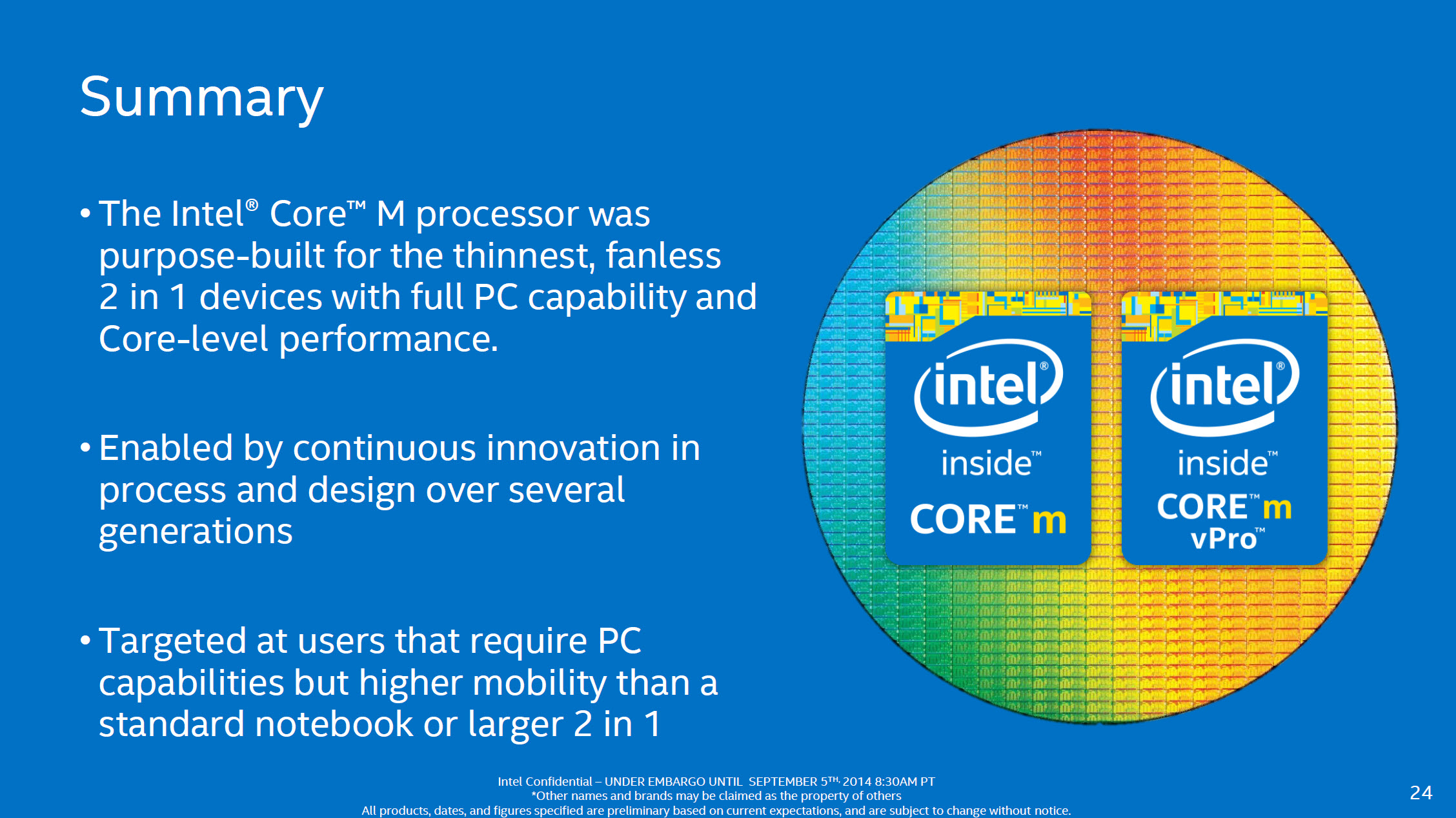 Intel's 14nm Core M Series "BroadwellY" Processors With 4