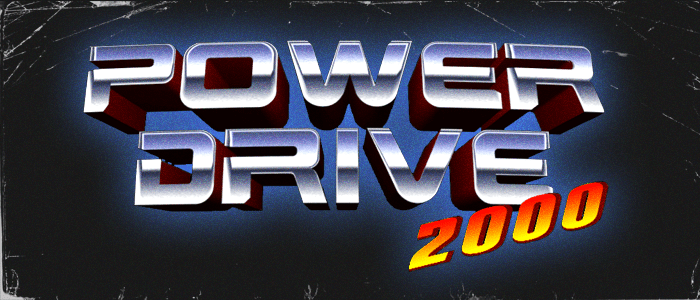Power Drive 2000 - '80s Sci-Fi Inspired Racer Looks Amazing