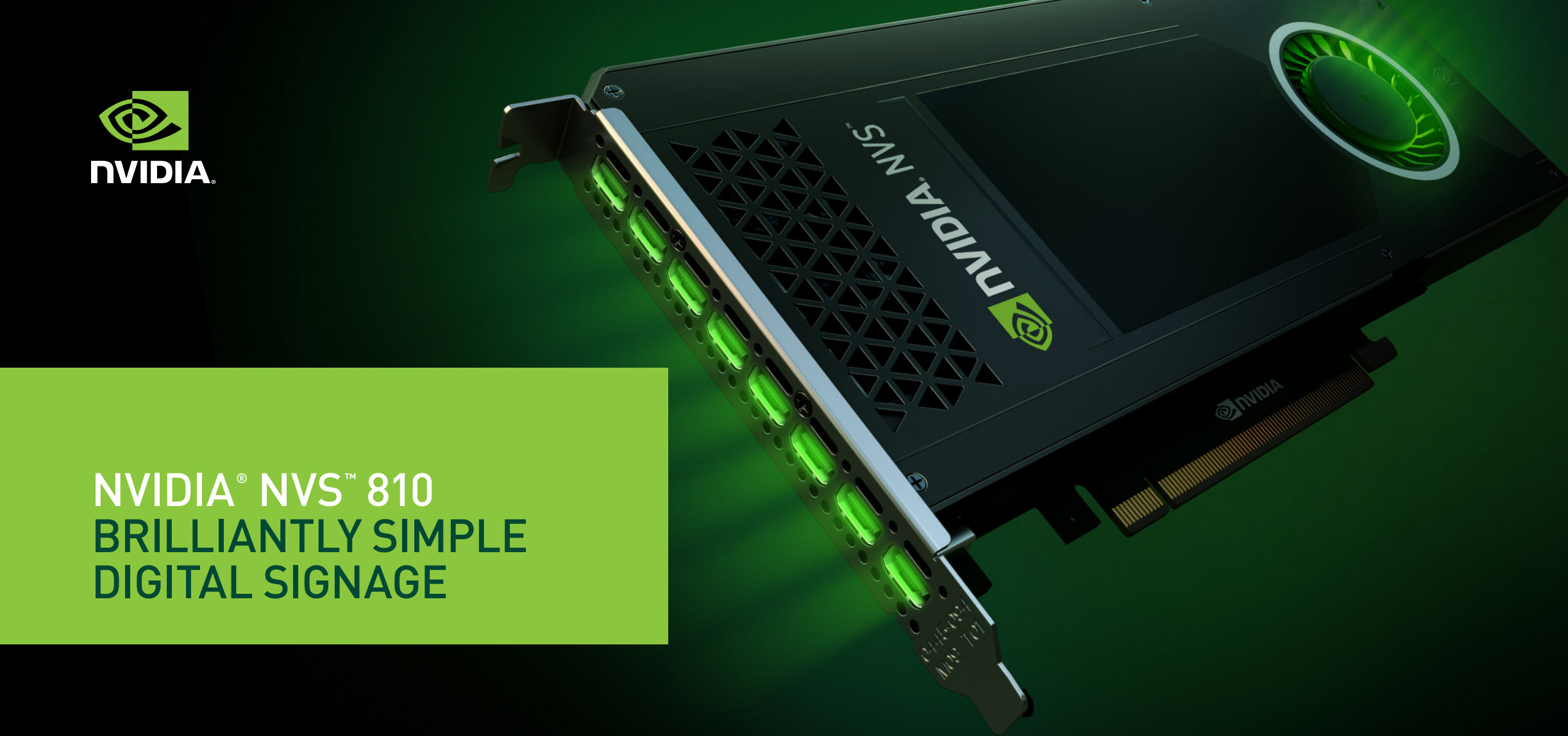 NVIDIA Launches NVS 810 Digital Signage Graphics Card