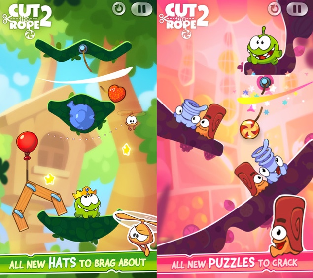 Cut The Rope 2 Is Apple's Free iOS App Of The Week