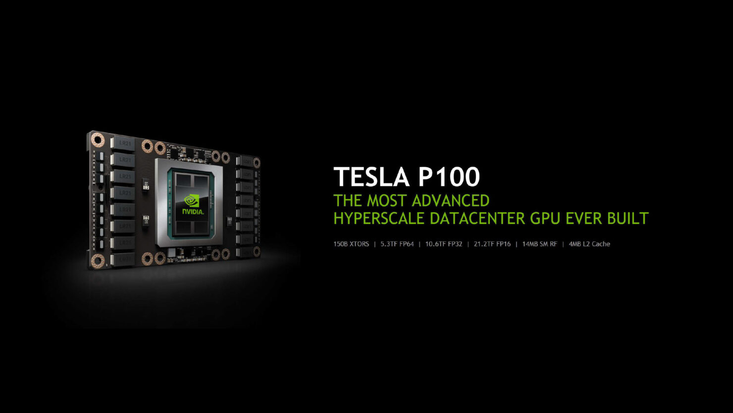 NVIDIA 16nm Pascal Based Tesla P100 With GP100 GPU