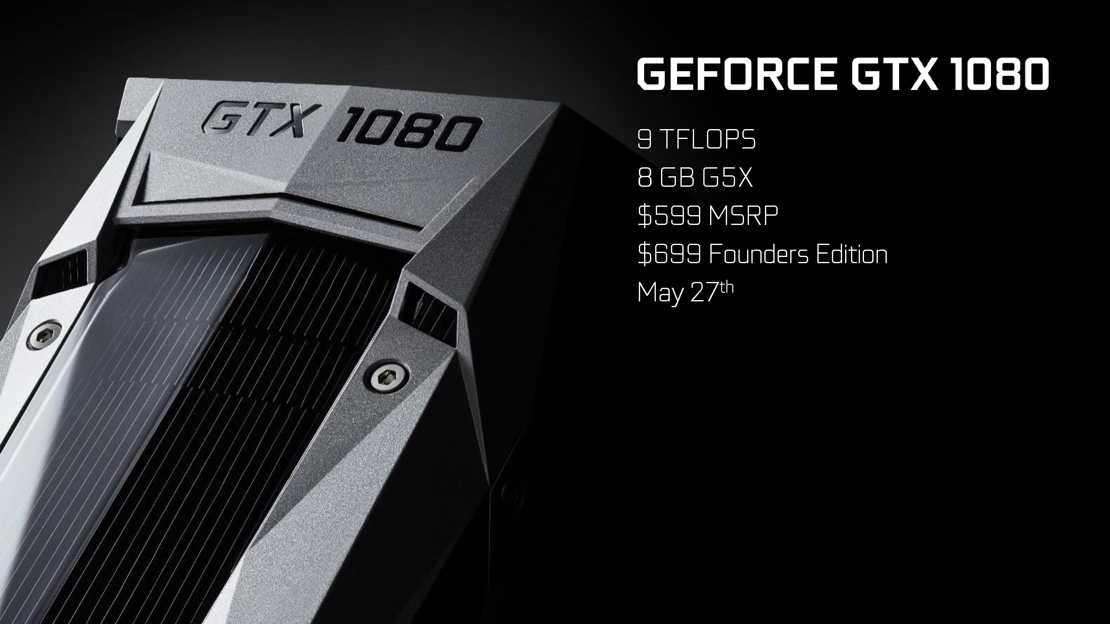 NVIDIA GeForce GTX 1080 Graphics Card Unleashed 599 US