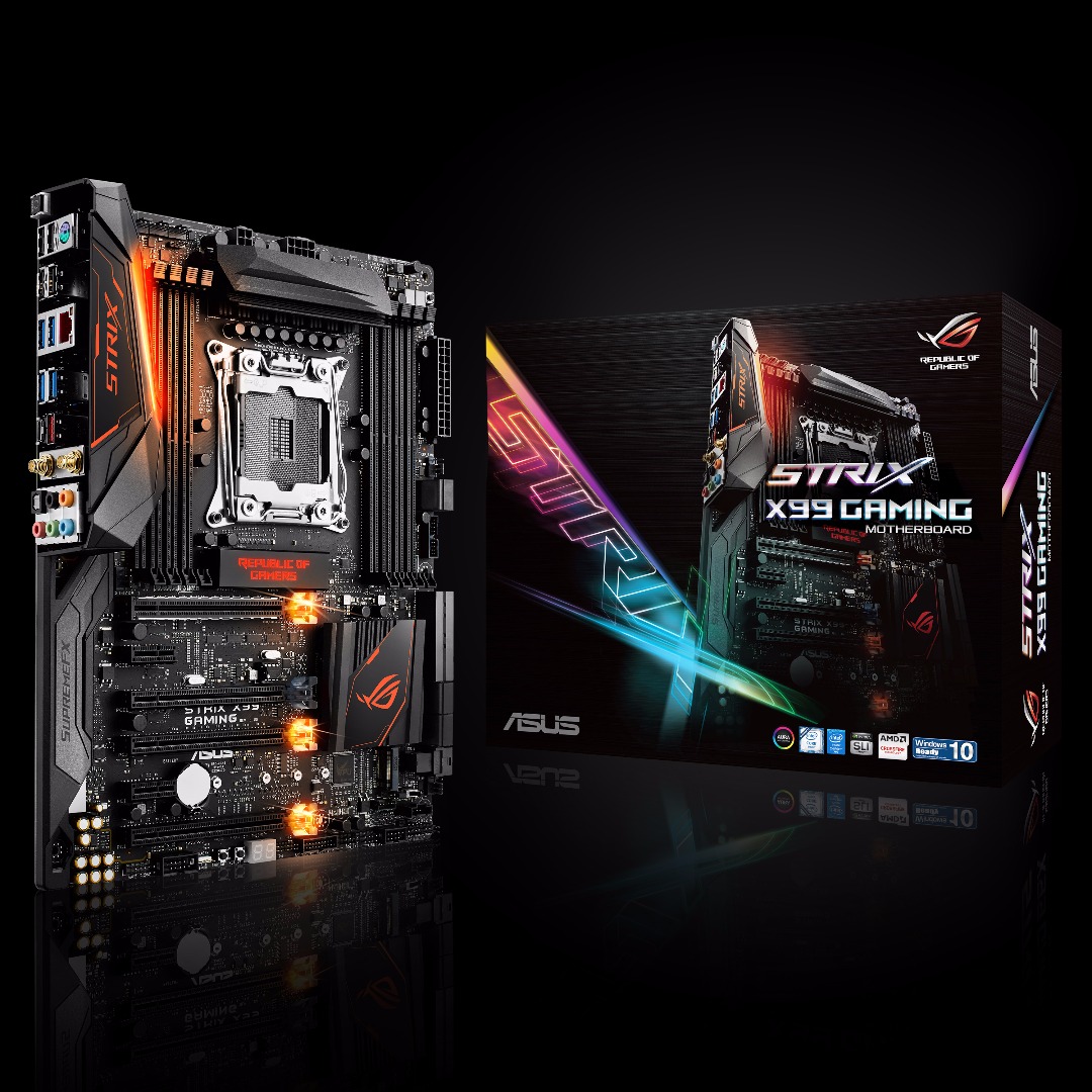 ASUS Unveils Powerful ROG Rampage V Edition 10 and ROG STRIX X99 Gaming