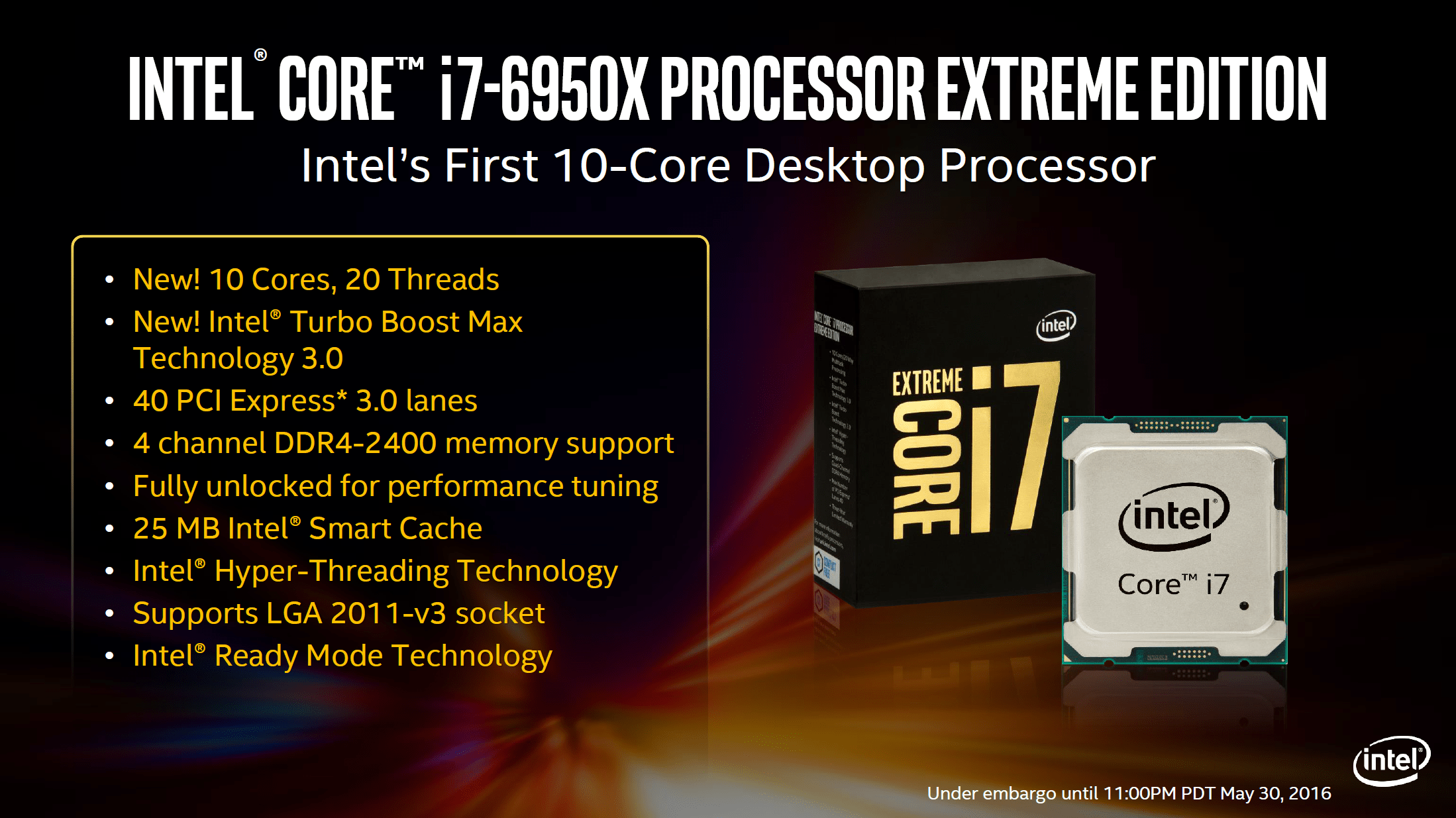 Intel Unleashes BroadwellE Core i76950X, Core i76900K