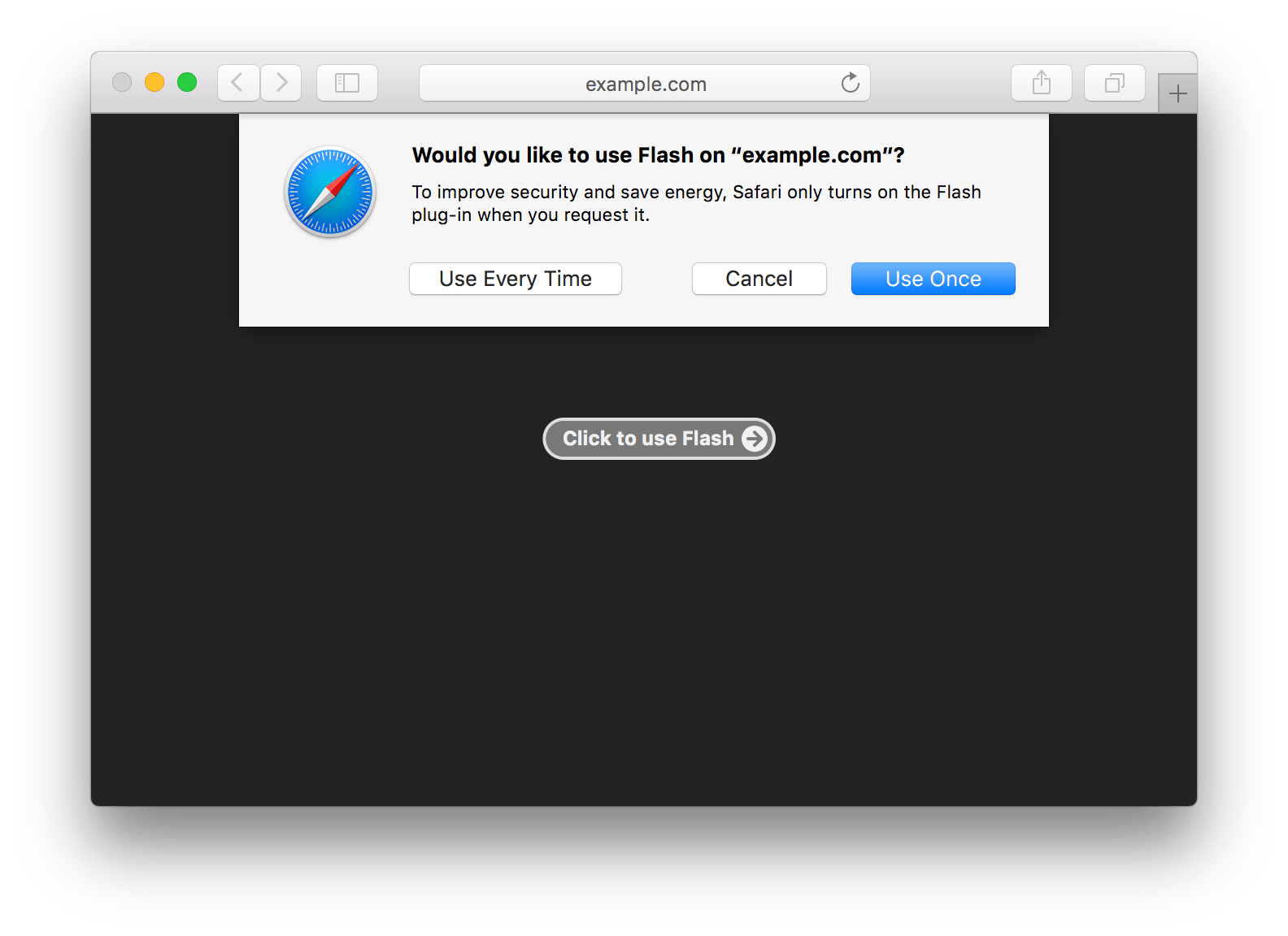 Safari 10 in macOS will behave as though Flash doesn't exist