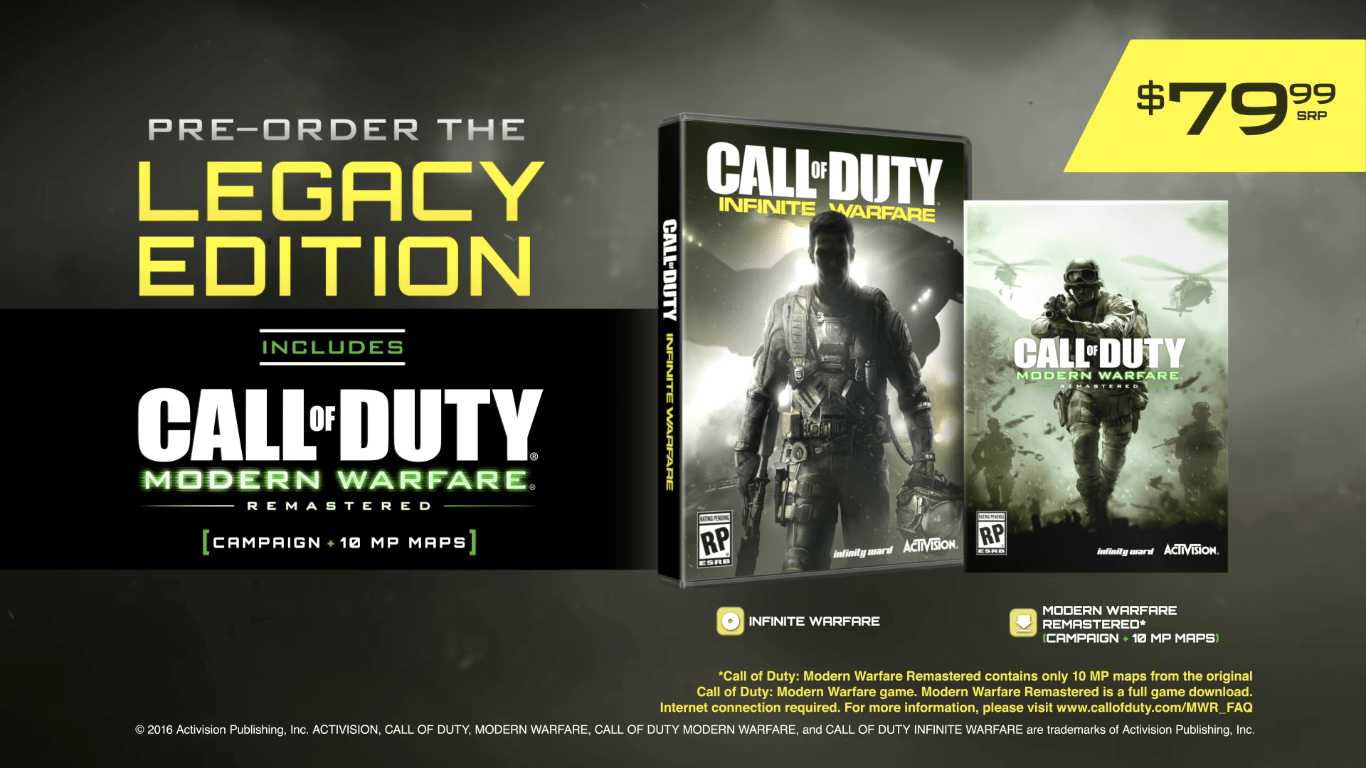 Report Sony & Activision Offering Digital Call of Duty Infinite