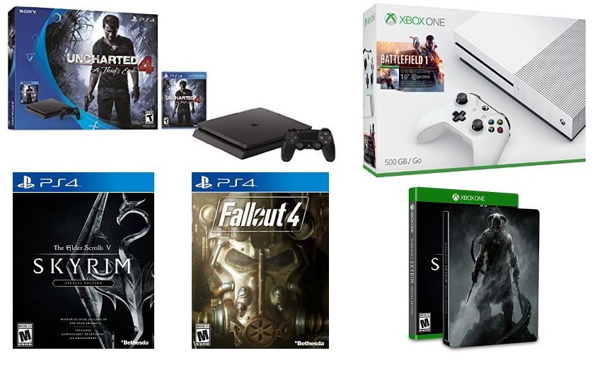 Amazing Amazon Black Friday PS4 Slim Uncharted 4/Fallout/Skyrim & Xbox