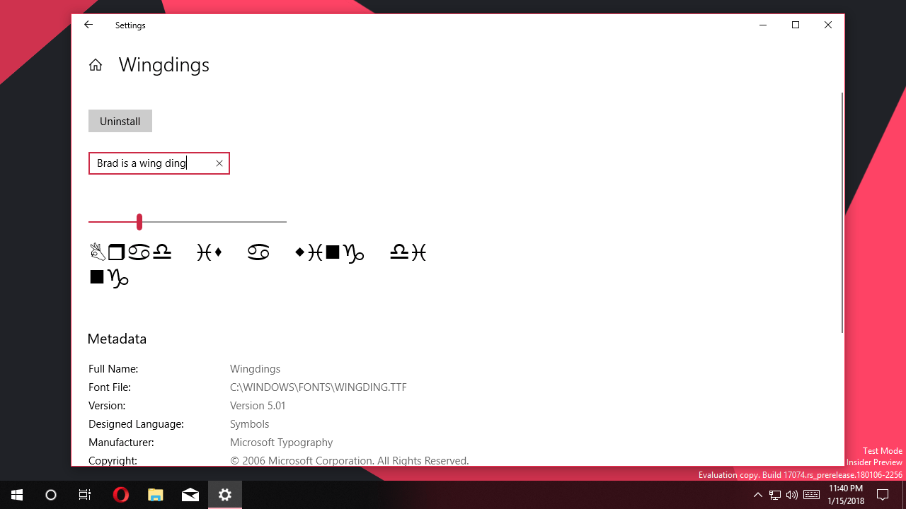 Windows 10 Fonts Now Coming in the Settings App