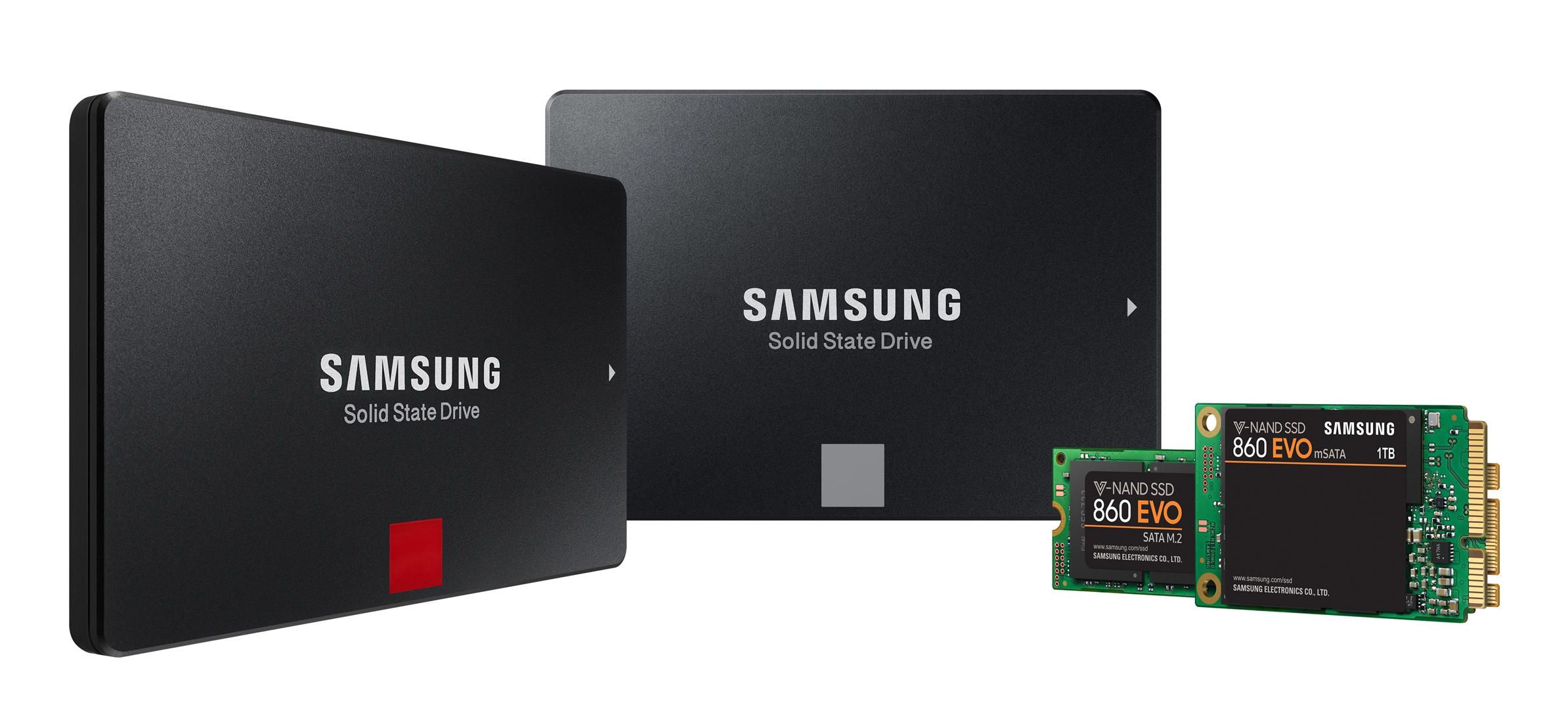 Samsung Launches 860 PRO and 860 EVO SSDs With Up To 4 TB Capacities