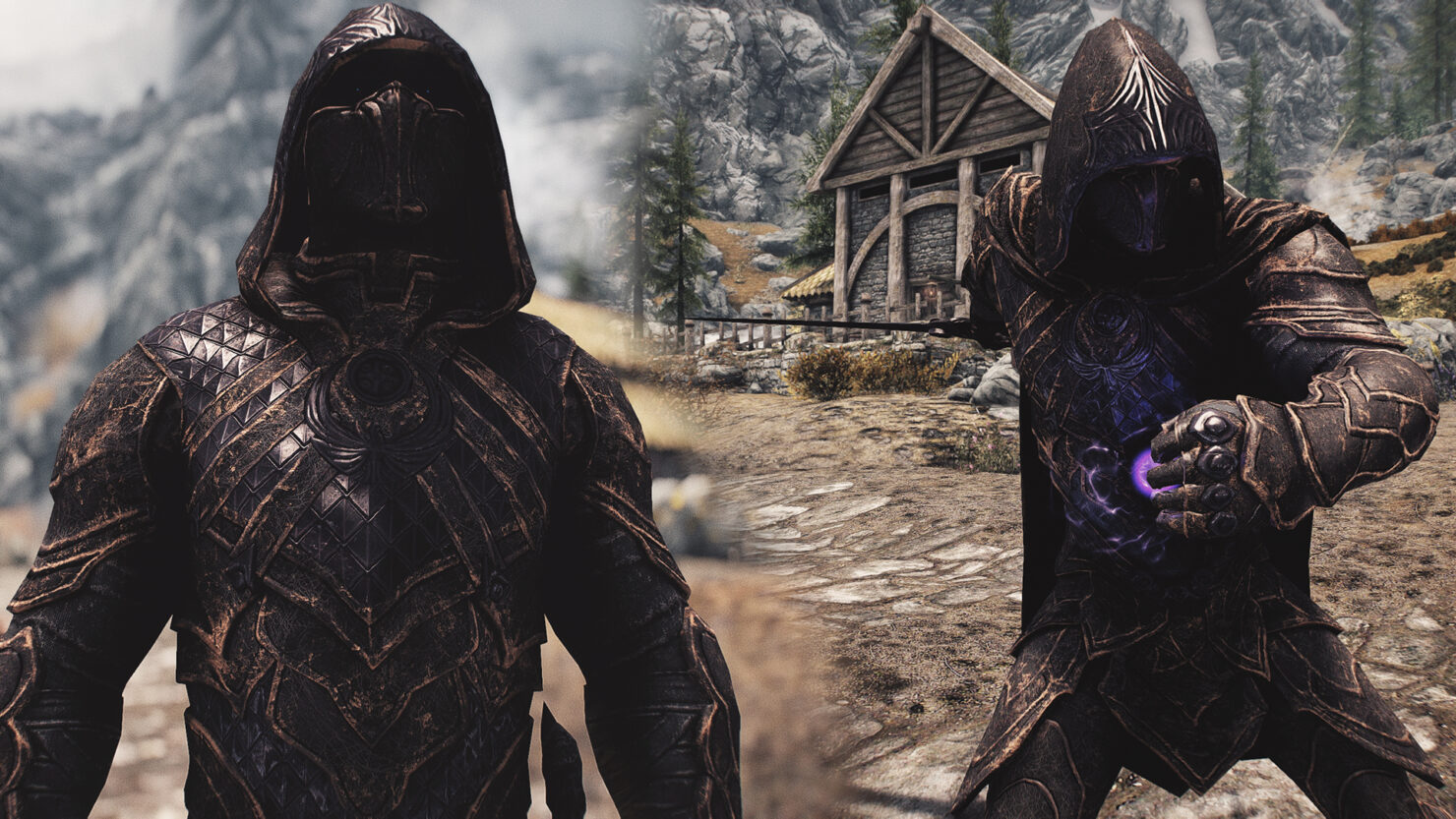 Skyrim Special Edition Nightingale 4K HD Armor and Weapons Mod Makes