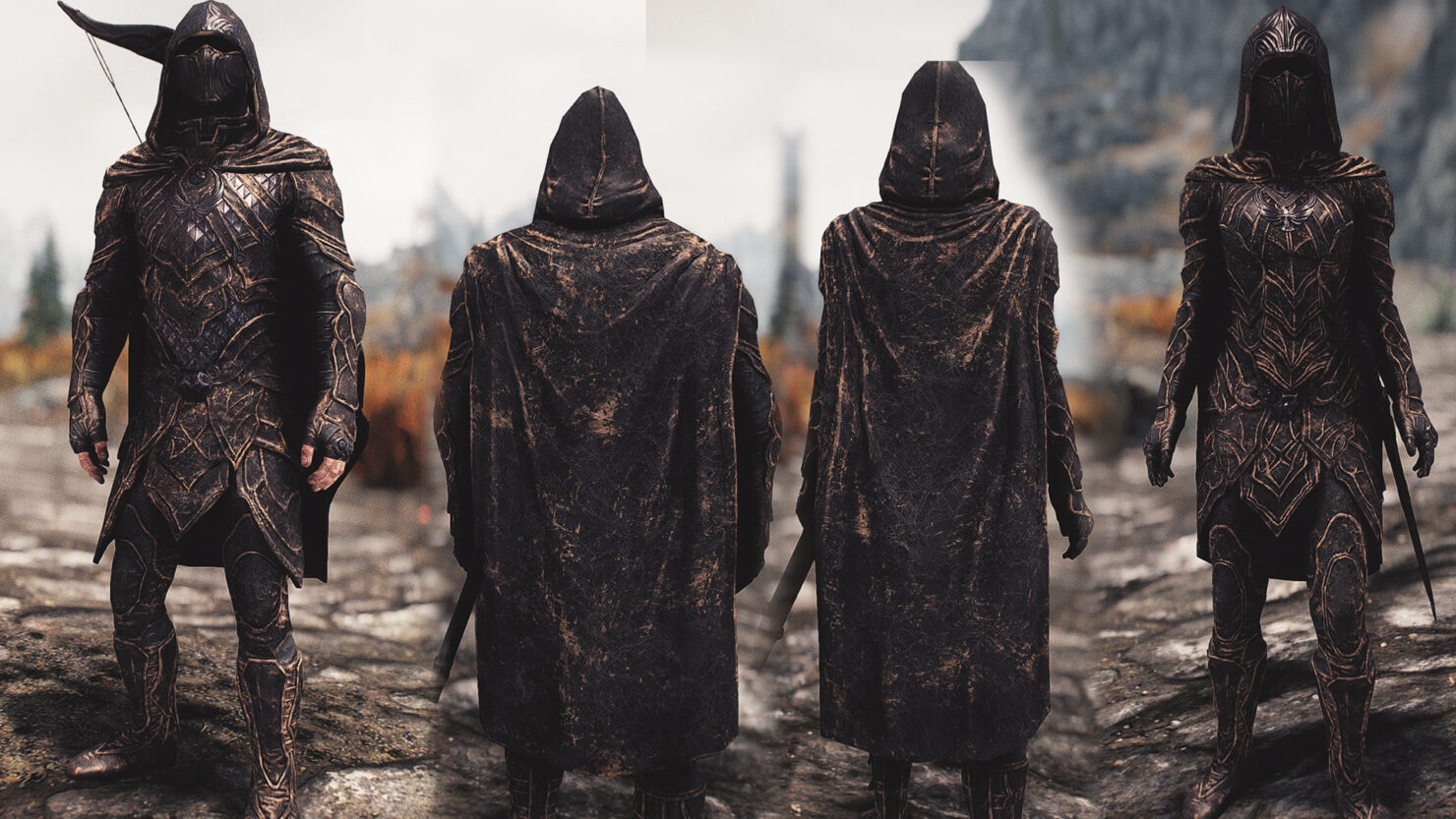 Skyrim Special Edition Nightingale 4K HD Armor and Weapons Mod Makes