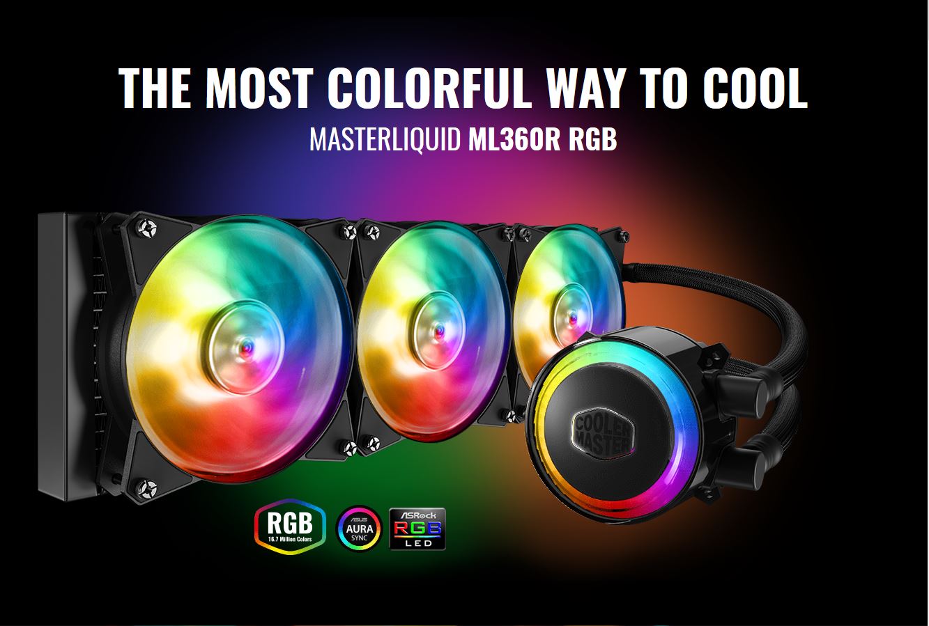 Cooler Master Announces Its First 360mm AllInOne CPU Liquid Cooler The Master Liquid ML360R