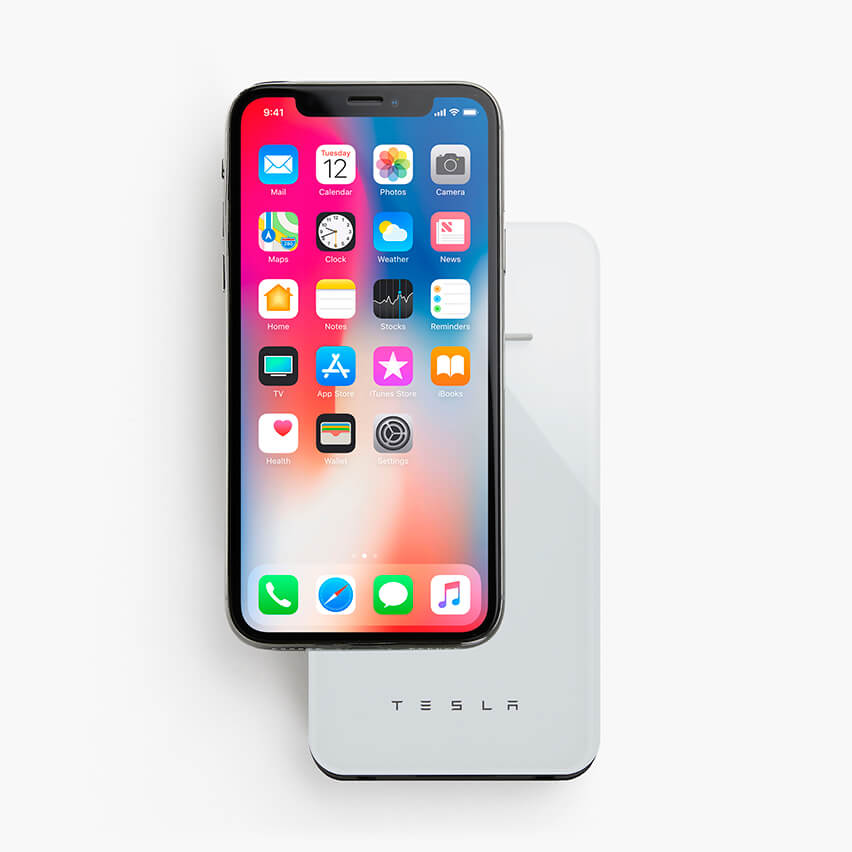 Tesla Wireless Charger Also Doubles as a Powerbank With a Sleek Form