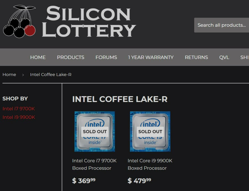 Intel Core i99900K & Core i79700K CPU Prices Leak Out
