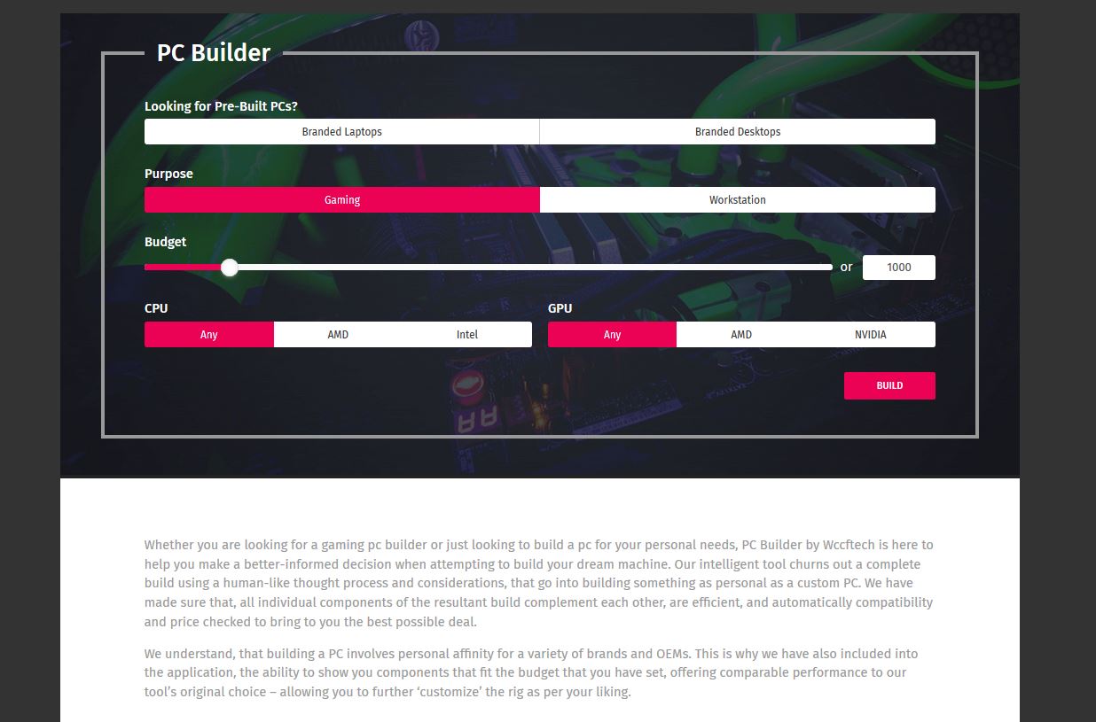 Introducing the PC Builder 2.0 With Branded Laptops, Desktops, Intel
