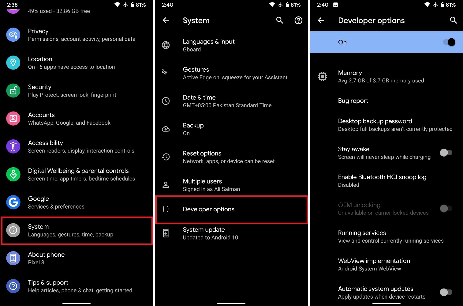 How to Enable Developer Options In Google Pixel 4 and