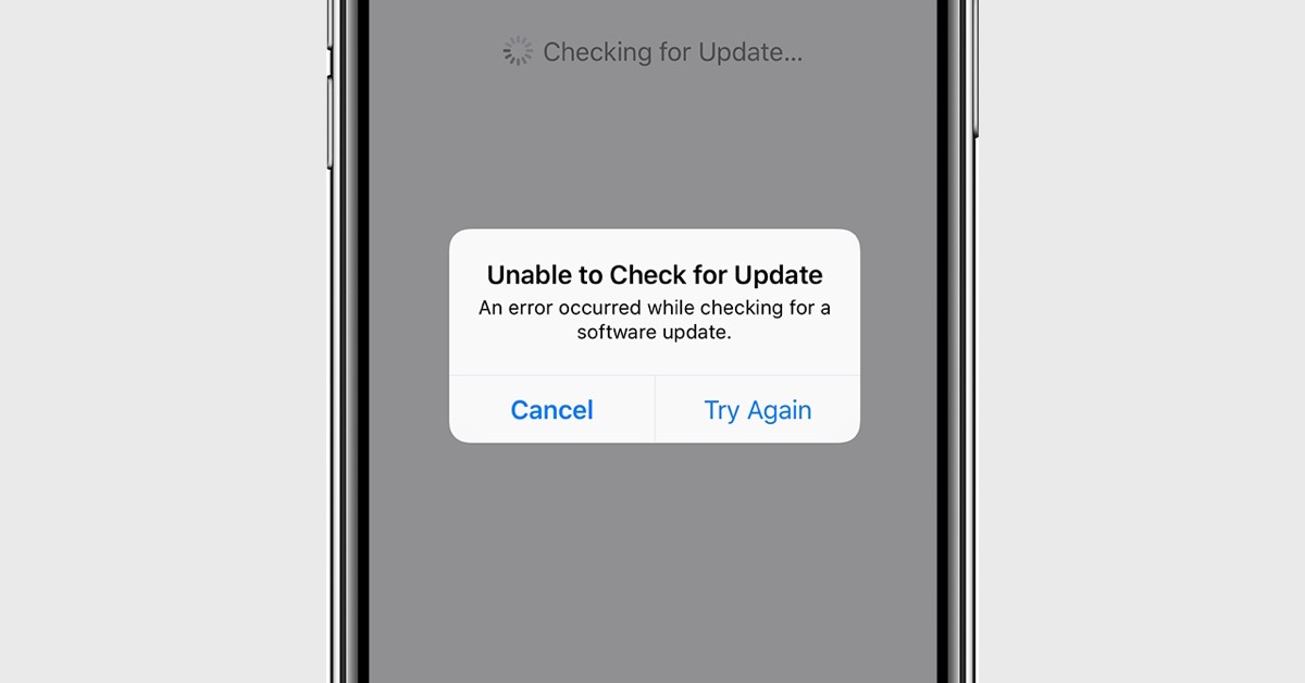 How to fix unable to check for update error on iPhone and iPad