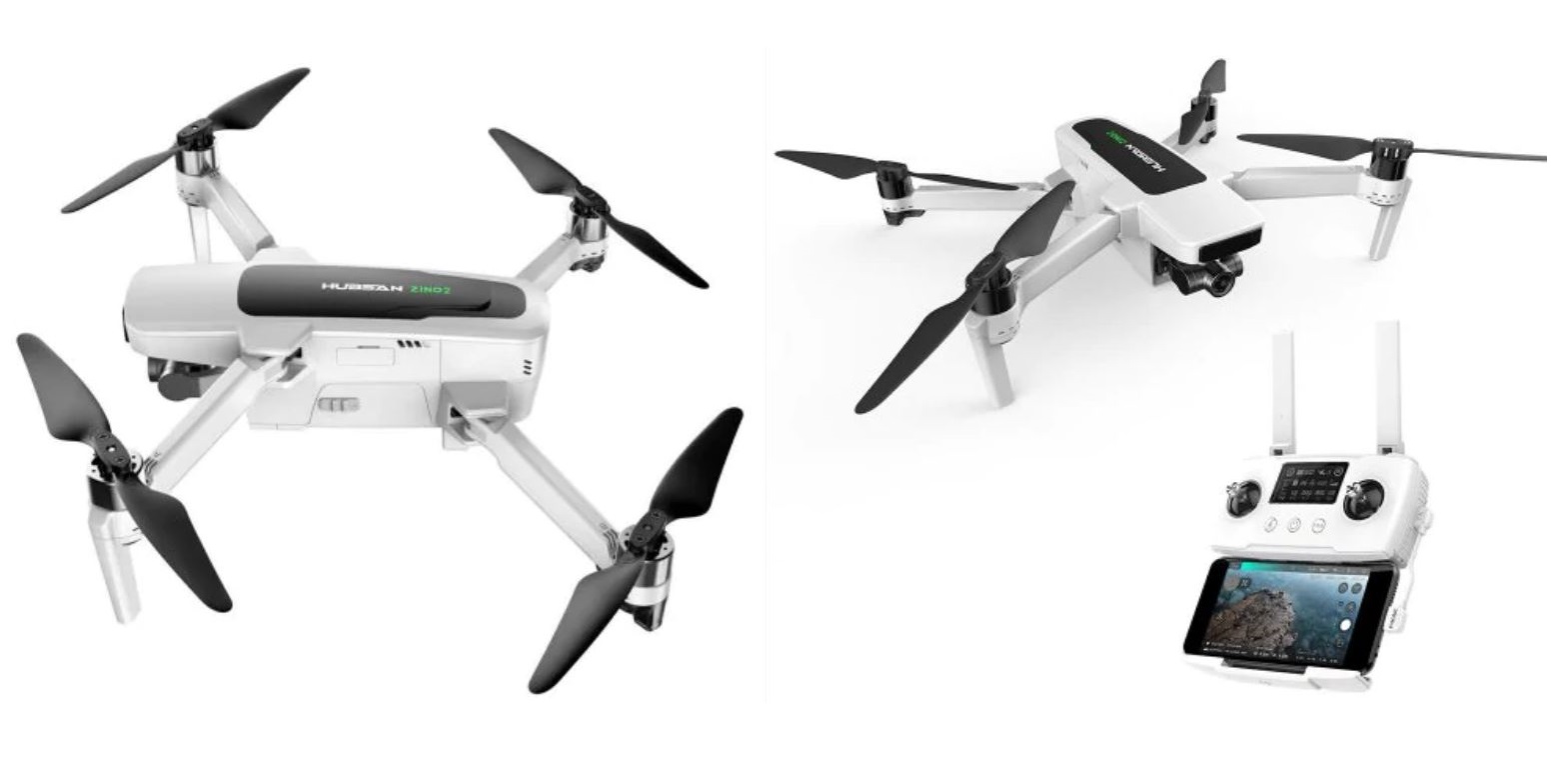 Get the Hubsan Zino 2 Drone with 3Axis Gimbal, 4K60fps UHD Camera for