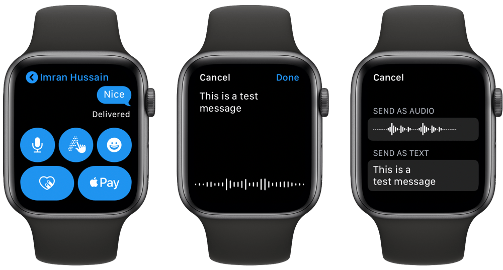 Send Voice Messages from Apple Watch Running watchOS 6 [Tutorial]