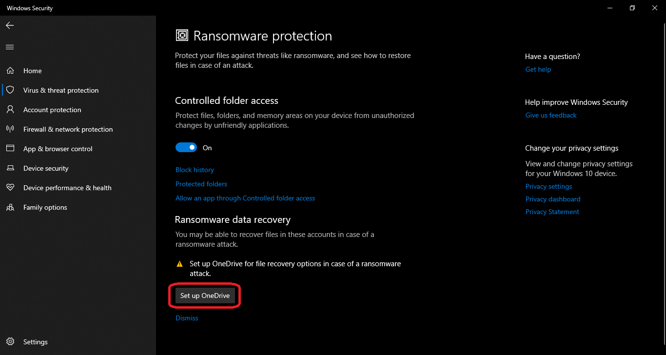 How to Enable Ransomware Protection on Windows 10