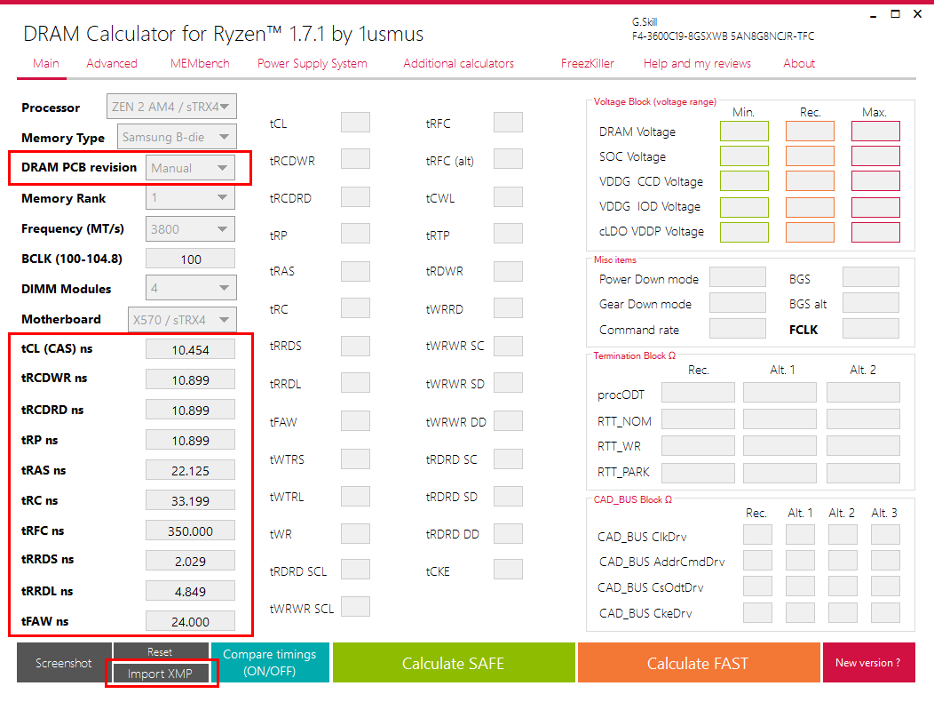 DRAM Calculator for Ryzen 1.7.1 Now Available For Download