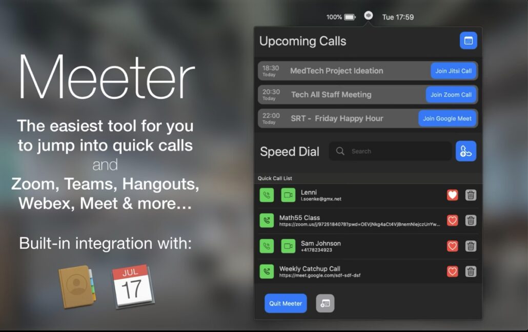 Meeter Is a Free Mac App That Lets You Join Zoom, Teams & Hangout Meetings