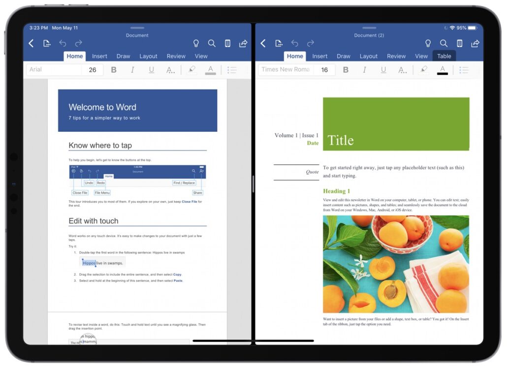 Word and PowerPoint for iPad Now Support Multiple Windows