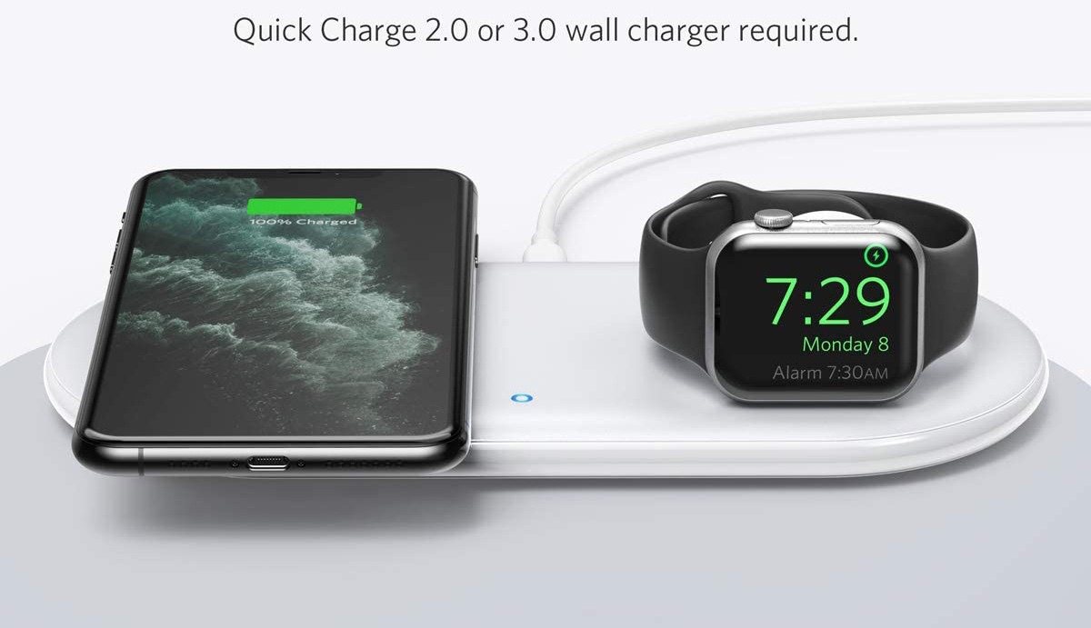Charge Your iPhone and Apple Watch Together with this 2in1 Charging