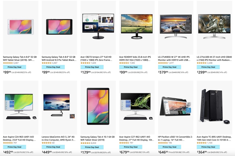 Save 30 on Computers, Displays, Tablets and More this Prime Day