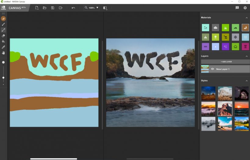 NVIDIA Canvas, AI App To Turn Doodles Into Photorealistic