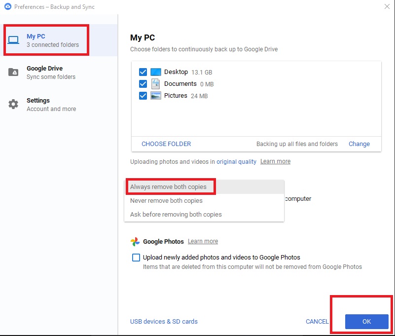 Add google drive to file explorer in windows 10 pridelke