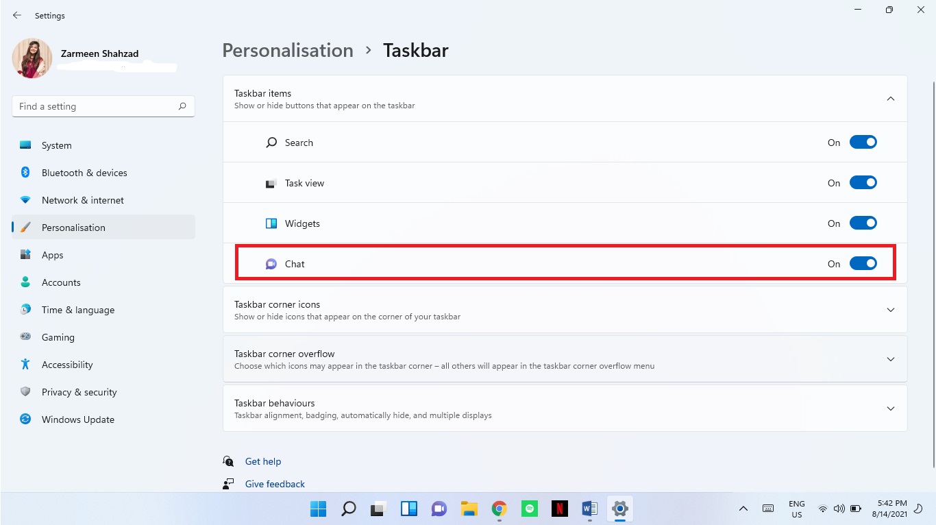 How to Hide or Remove Chat Icon From the Taskbar on Windows 11